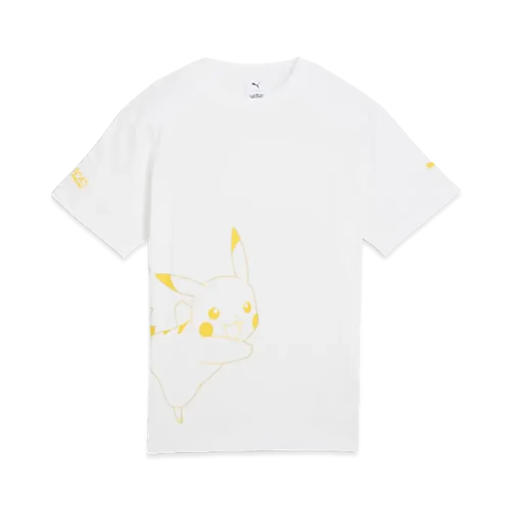 PUMA x Pokemon Kids Relaxed Graphic S/S Tee "PUMA White"