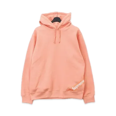 Supreme Corner Label Hooded Sweatshirt "Orange"