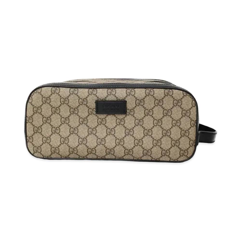 GUCCI GG Supreme Clutch Bag "Beige"