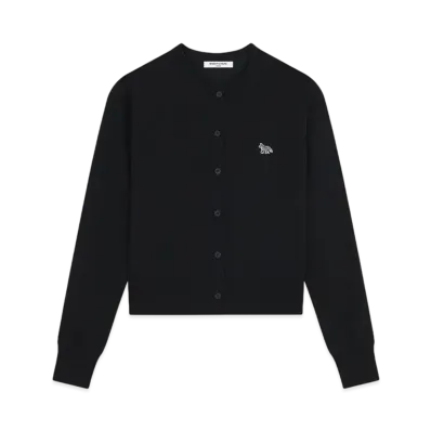 Maison Kitsune Baby Fox Patch Regular Cardigan "Black"