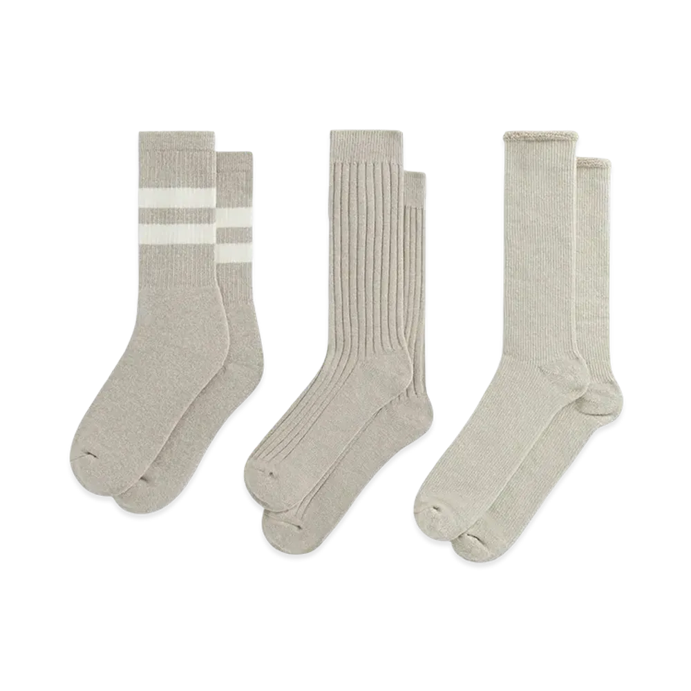 Kith 3-Pack Mixed Cotton Socks "Carabiner Heather"