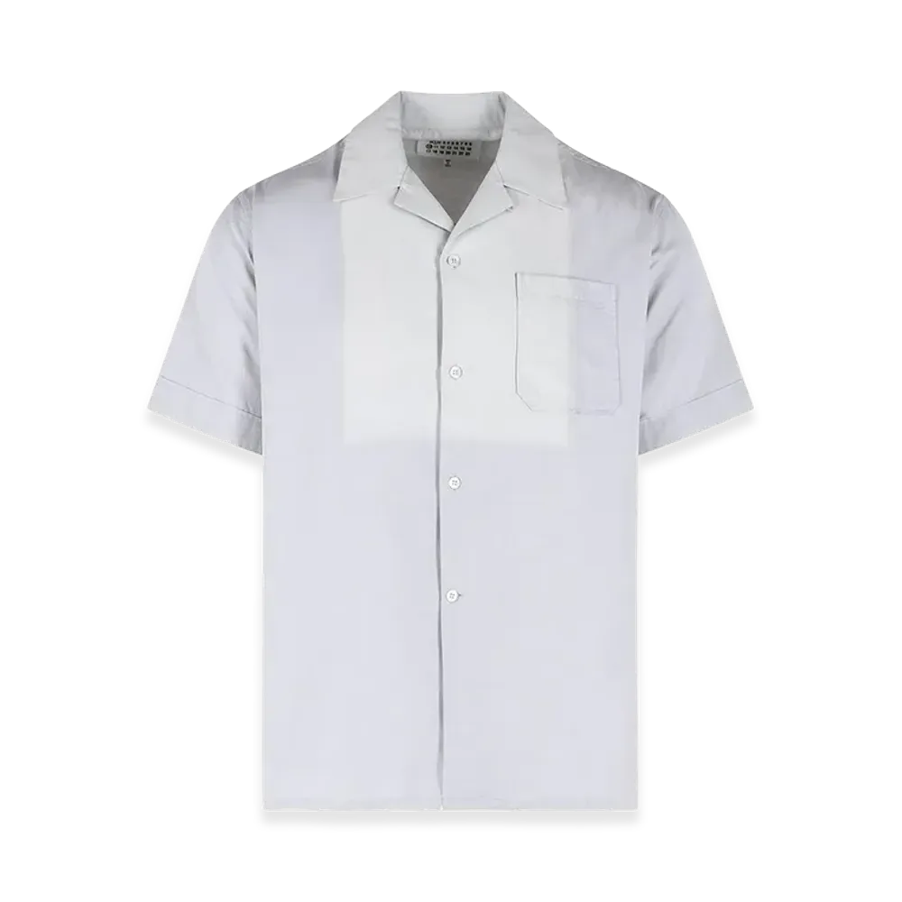Maison Margiela Cotton Shirt With Bowling Collar "Gray"