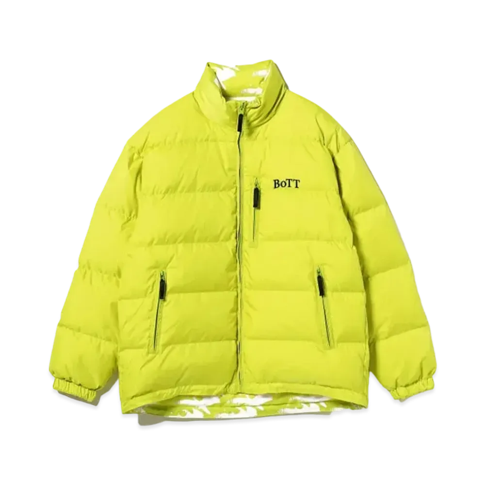 BEAMS T x BoTT / Reversible Down Jacket "Lime"