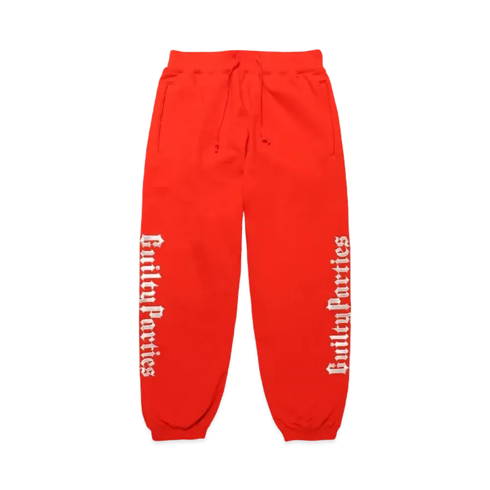 WACKO MARIA Middle Weight Sweat Pants "Red"