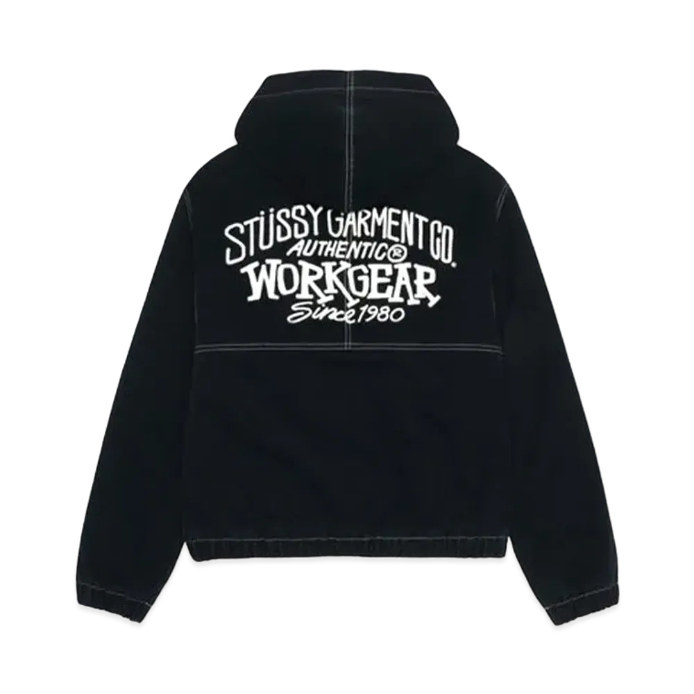 Stussy Work Jacket Contrast Stitch "Black"
