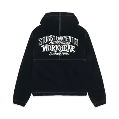 Stussy Work Jacket Contrast Stitch "Black"