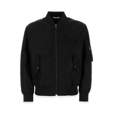 Valentino Nylon Bomber Jacket "Black"