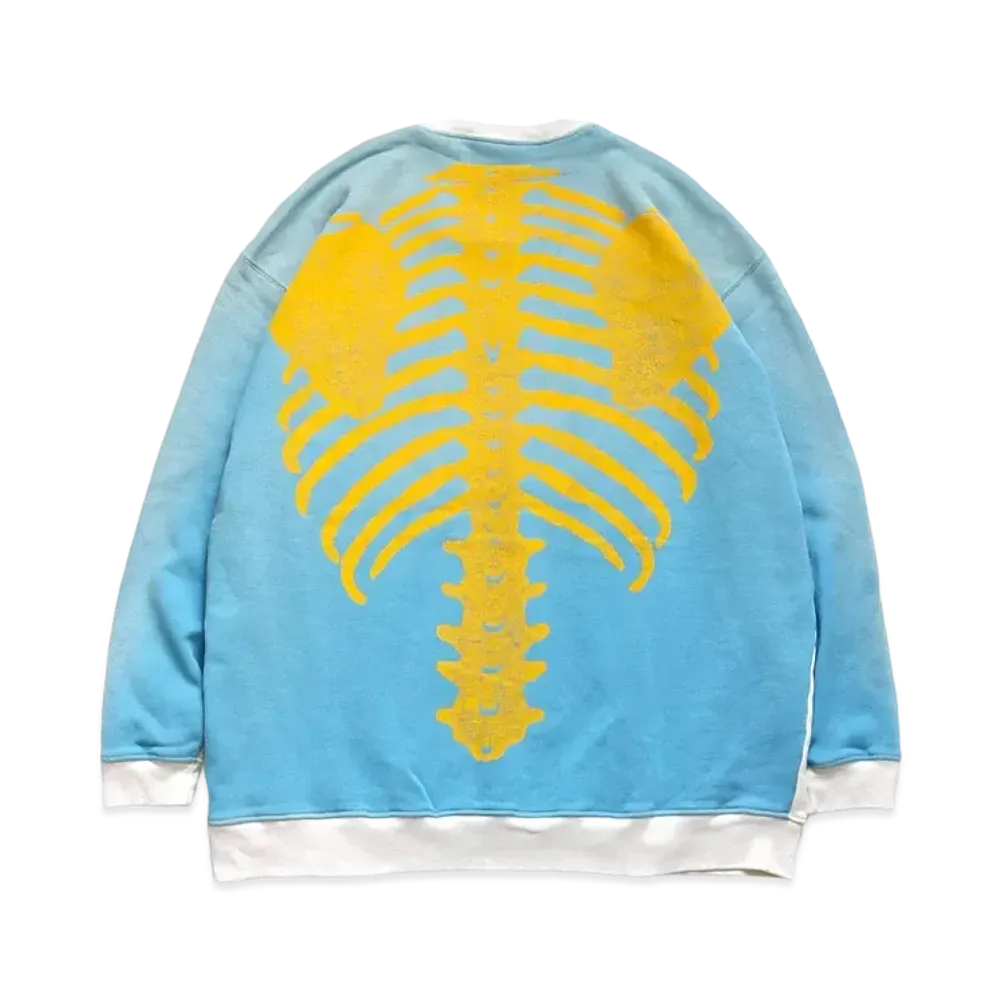 KAPITAL BACK HAIR 2 TONE REMAKE BIG SWEAT (BOUND PT) " Quinity Sax"