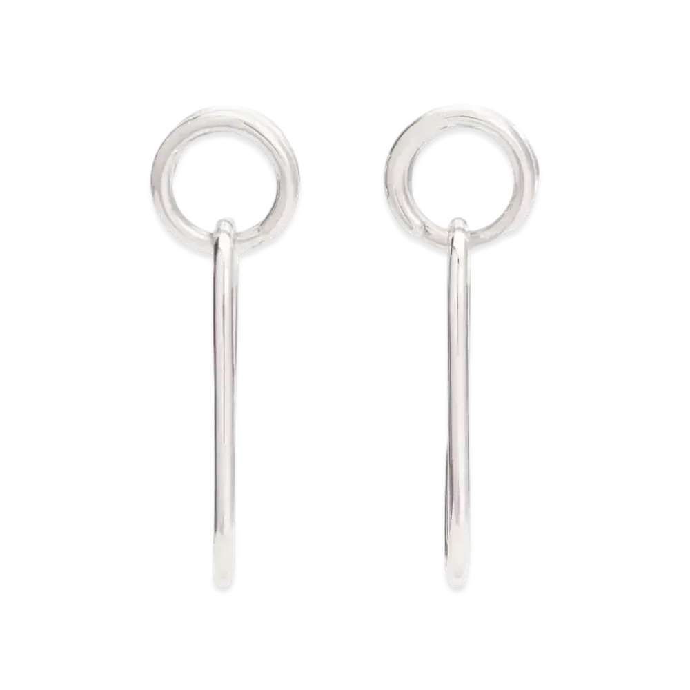 Courreges Holy Union Earrings "Silver"