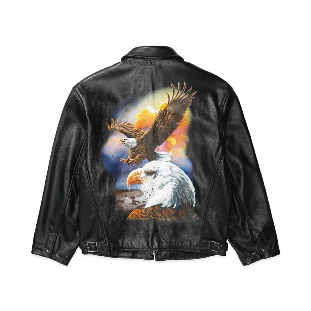 Supreme x MM6 Maison Margiela x Schott Eagle Leather Jacket "Black"