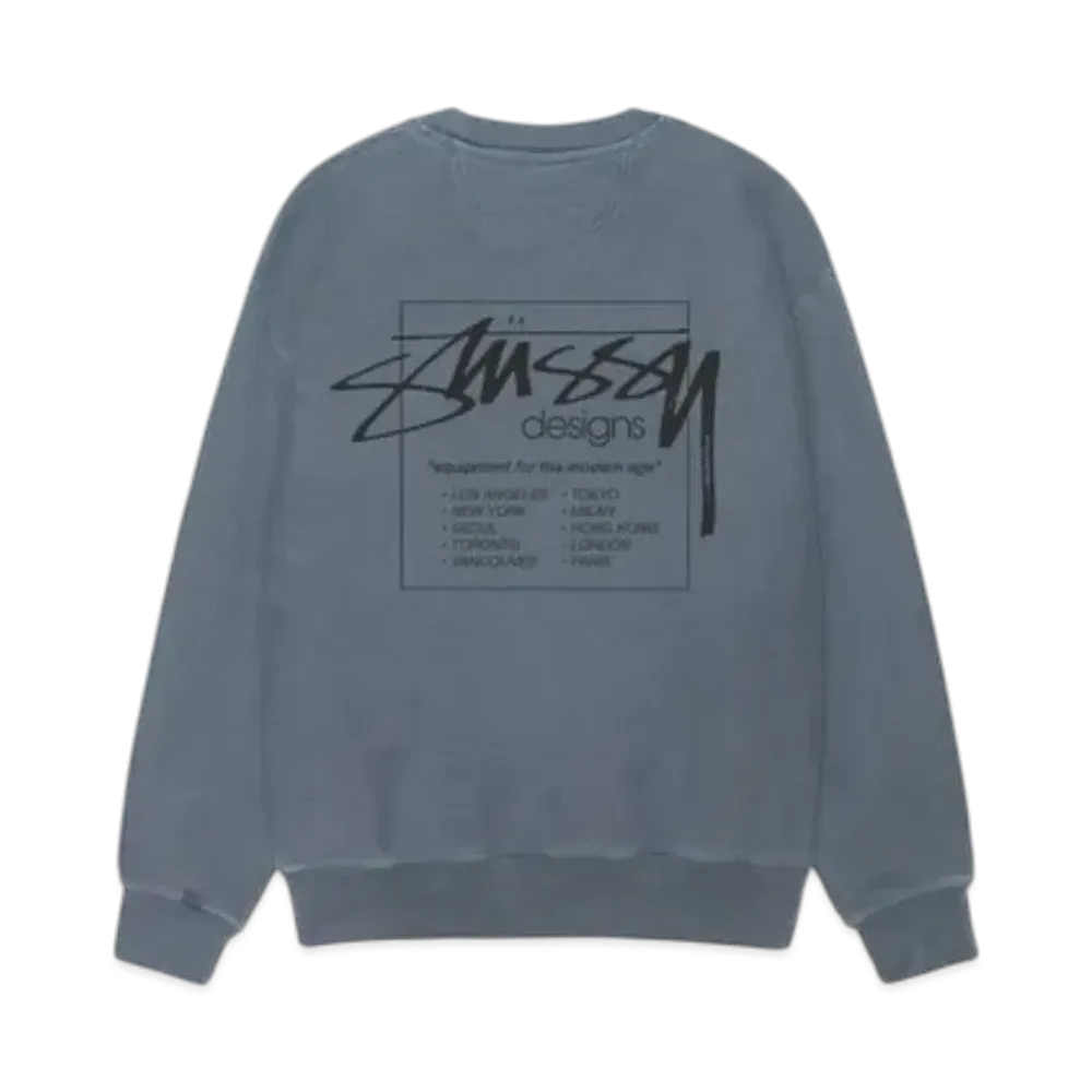 Stussy Modern Age Crew Pigment Dyed "Navy"