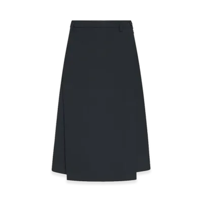 The Row Women's Azarion Viscose and Silk Skirt "Vintage Black"