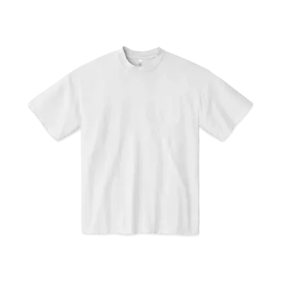 Los Angeles Apparel Short Sleeve Garment Dye Pocket T-Shirt "White"