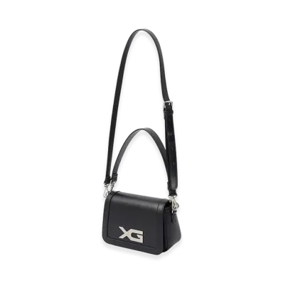 X-Girl Women's Xg Emblem Buckle 2Way Faux Leather Bag "Black"