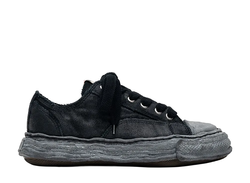 Maison MIHARA YASUHIRO PETERSON23 OG Sole Brushed Twill Low-top Sneakers "Black/Black"