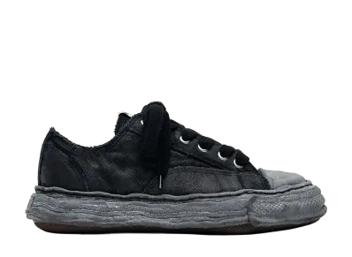 Maison MIHARA YASUHIRO PETERSON23 OG Sole Brushed Twill Low-top Sneakers "Black/Black"
