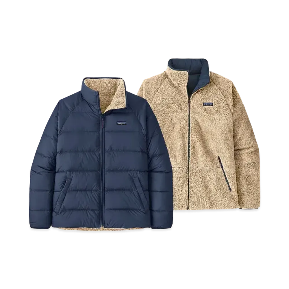 Patagonia Men's Reversible Silent Down Jacket "Navy"