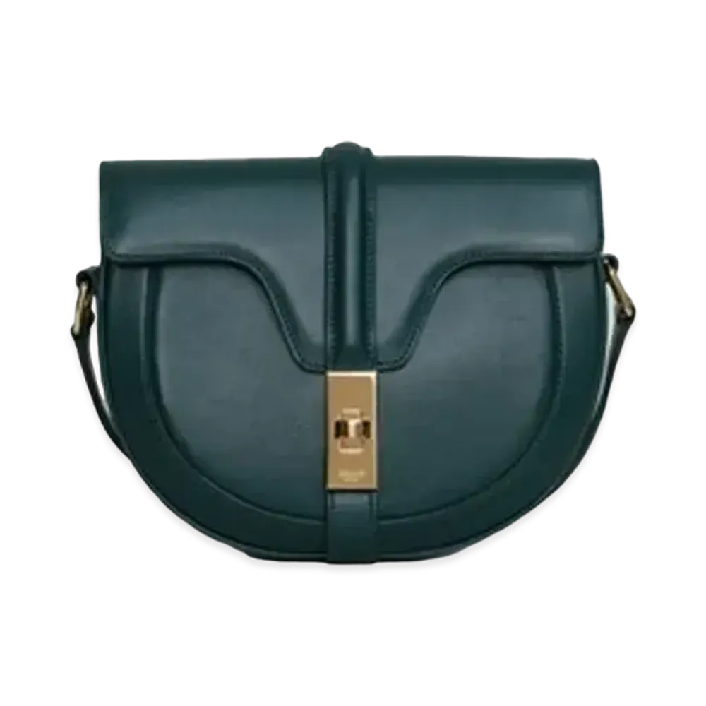 CELINE Small Besace 16 Bag in Satinated Calfskin "Amazone"