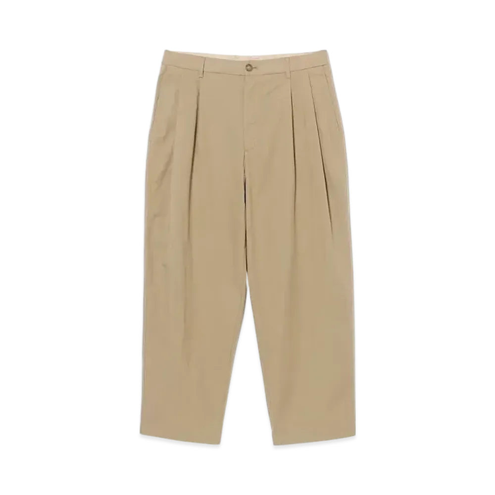 BEAMS Dungarees 2 Pleat Slacks "Beige"