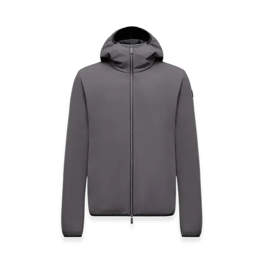 MONCLER Batisse Hooded Short Down Jacket "Dark Grey"