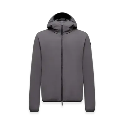 MONCLER Batisse Hooded Short Down Jacket "Dark Grey"