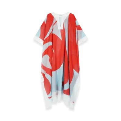 DRIES VAN NOTEN Women's Cotton Kaftan "Red"