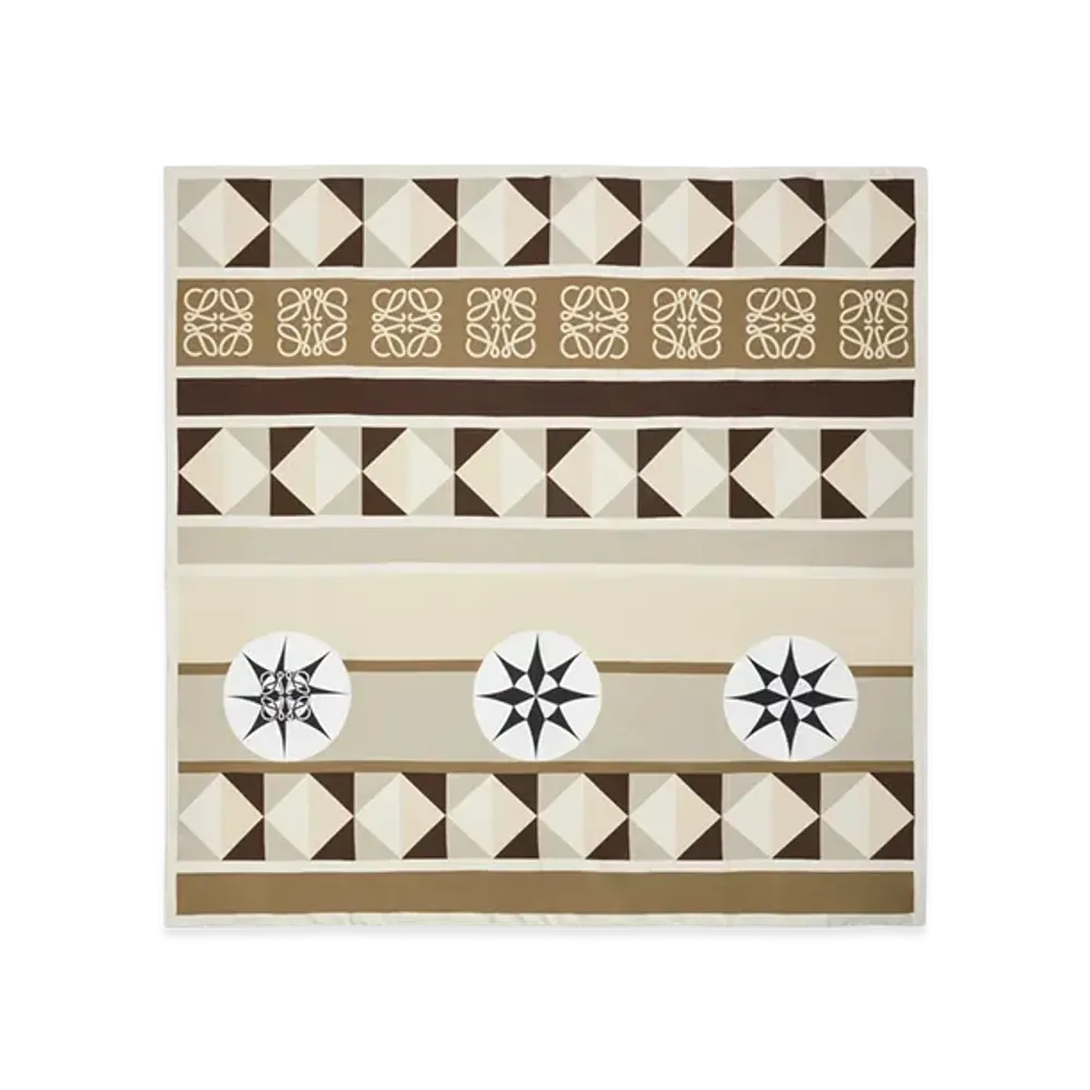 LOEWE Scarf "Beige/Multicolor"