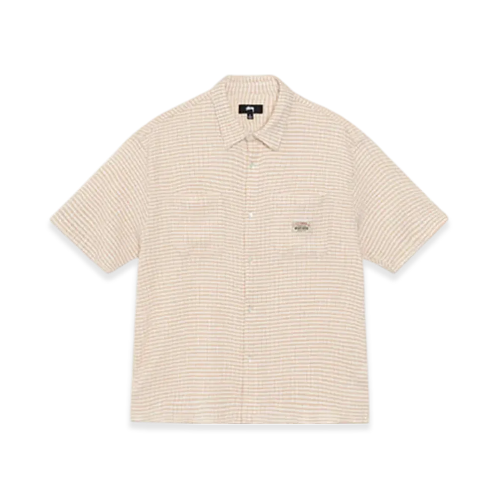 Stussy Crinkled Check SS Shirt "Tan"