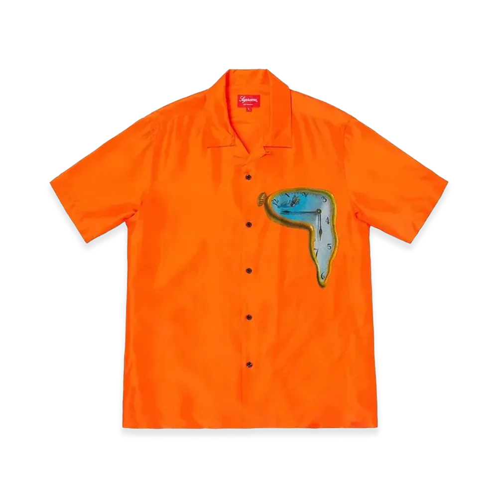 Supreme The Persistence of Memory Silk S/S Shirt "Orange"