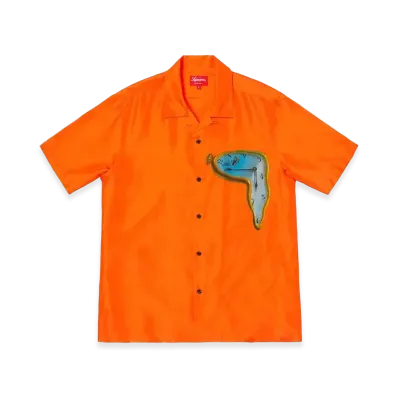 Supreme The Persistence of Memory Silk S/S Shirt "Orange"
