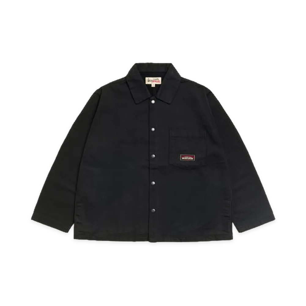 Stussy Canvas Work Overshirt "Black"