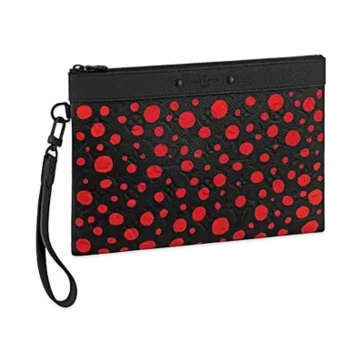 Louis Vuitton x Yayoi Kusama Pochette To Go Taurillon Monogram Leather Infinity Dots "Noir"
