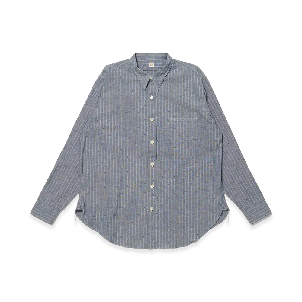T.T Taiga Takahashi LOT.106 Narrow Collar Shirt "Indigo Chambray"
