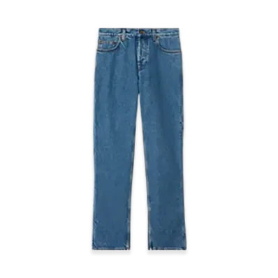 Burberry Mid-rise Straight Jeans "Mid Blue"