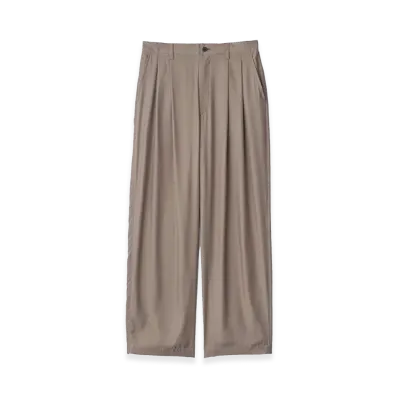 ssstein Cupro Twill Wide Easy Trousers "Taupe"