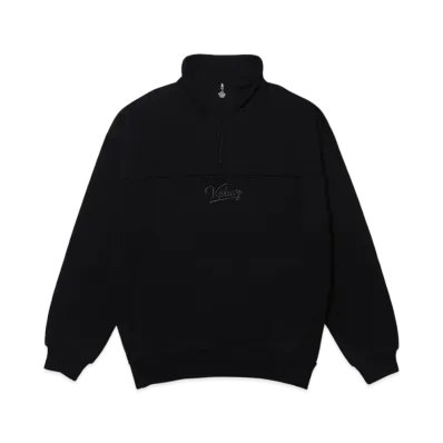 KEBOZ Piping Half Zip Sweat Pullover "Black"