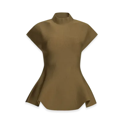 KHAITE Women's "Andra" Casual Top "Brown"