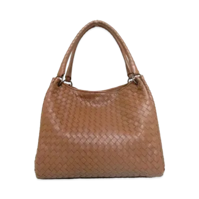 Bottega Veneta Carachute Intrecciato leather Tote Bag "Brown"