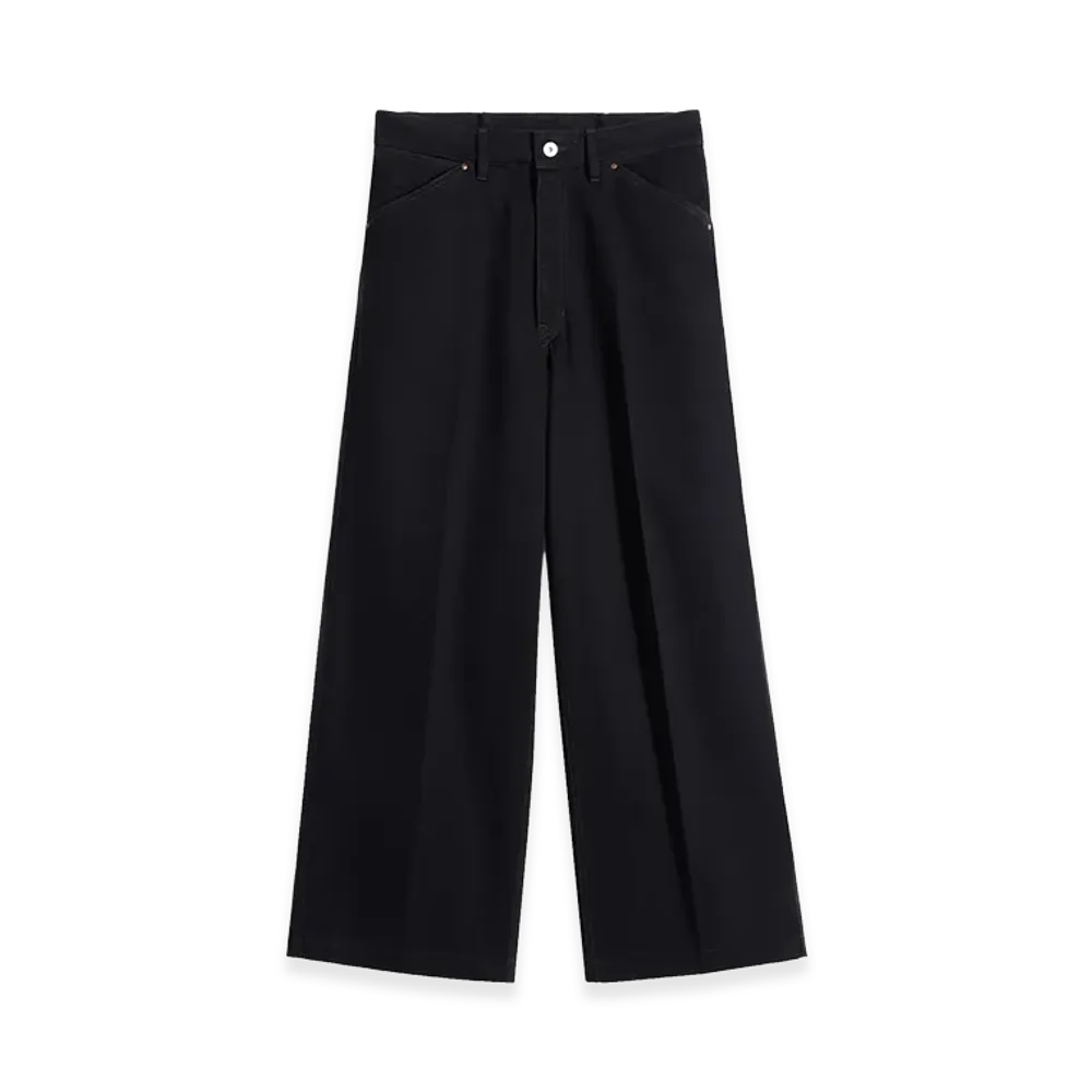 LEMAIRE Denim Wide Pants "Black"