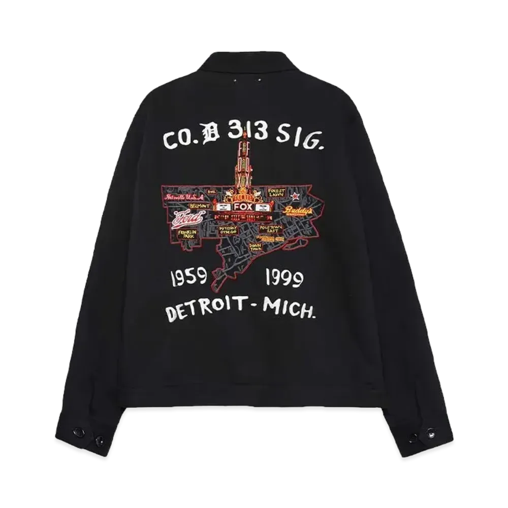 MINEDENIM Detroit City Souvenir JKT "BLACK"