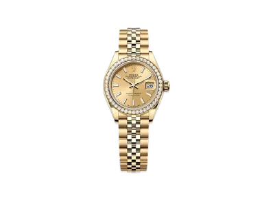 ROLEX Lady-Datejust 28mm Yellow Gold Diamond 279138RBR "Champagne-colour"