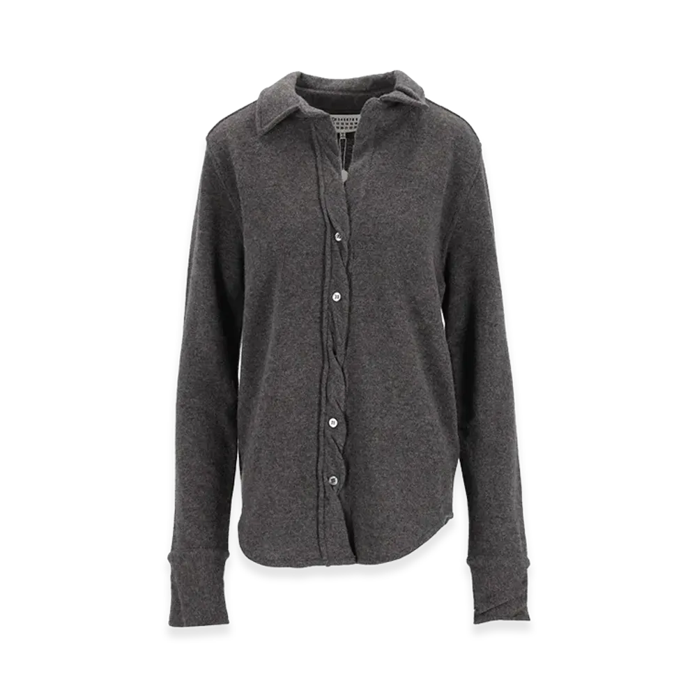 Maison Margiela Women's Polo Shirt with Buttons "Gray"