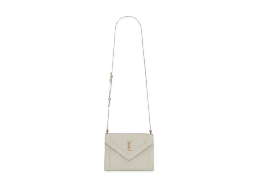 SAINT LAURENT Gaby Mini Satchel In Quilted Lambskin "Vintage White"