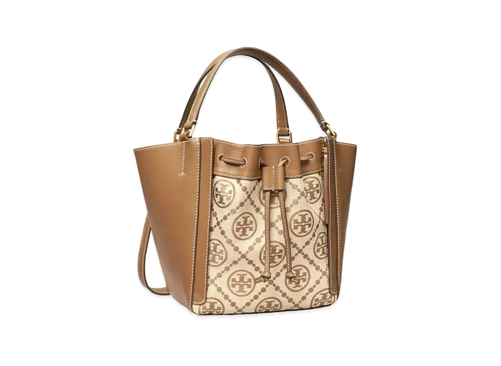 TORY BURCH T Monogram Mac Glow Dragon Fly (Dragonfly Bag) "Hazelnut"