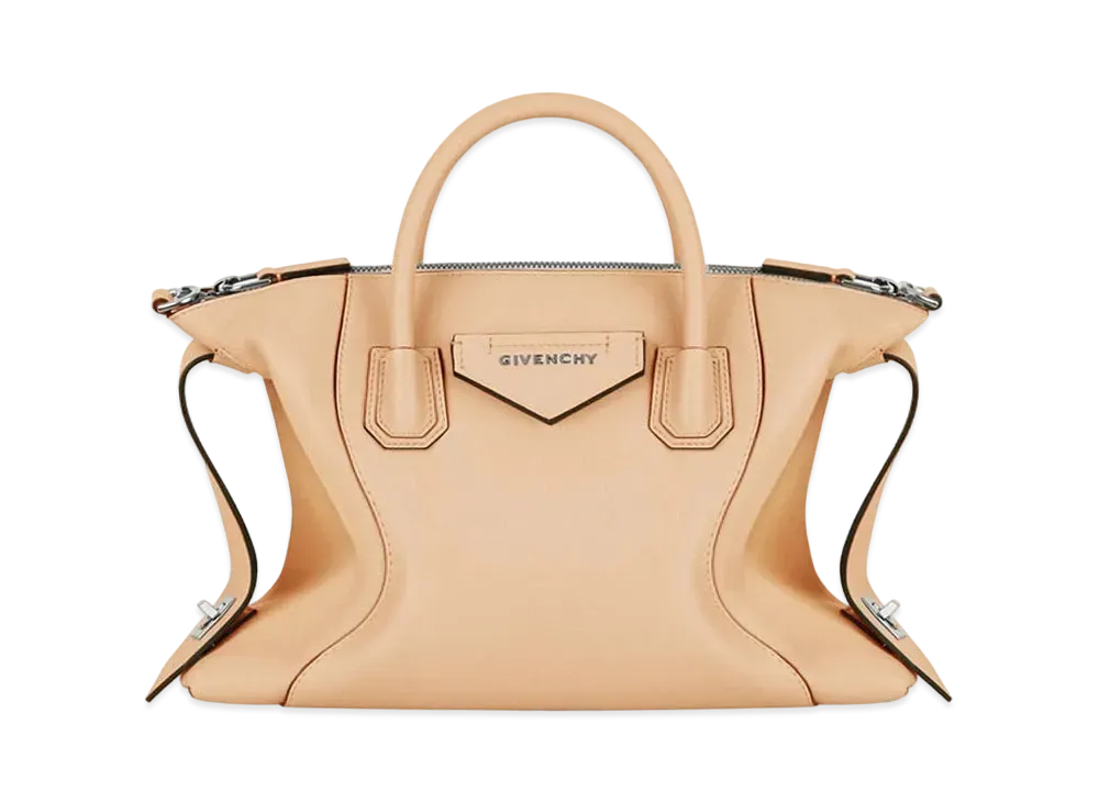 GIVENCHY Small Antigona Soft in Smooth Leather "Cappuccino Beige"