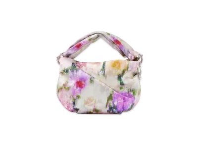 JIMMY CHOO BONNY Seasonal Mi Print Satin Bag With Twisted Handle "Blossom"