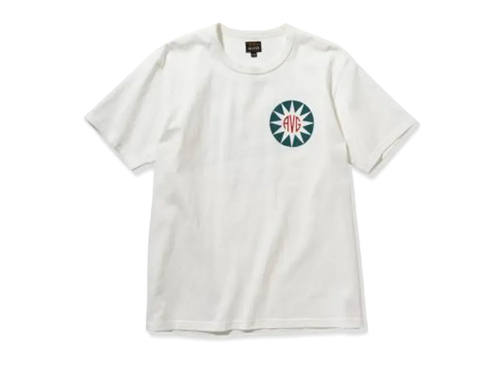 THE REAL McCOY'S MILITARY TEE / FEI HU "White"