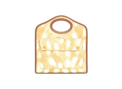 BURBERRY Mini Diapprint Curf Hair Pocket Bag "Beige"