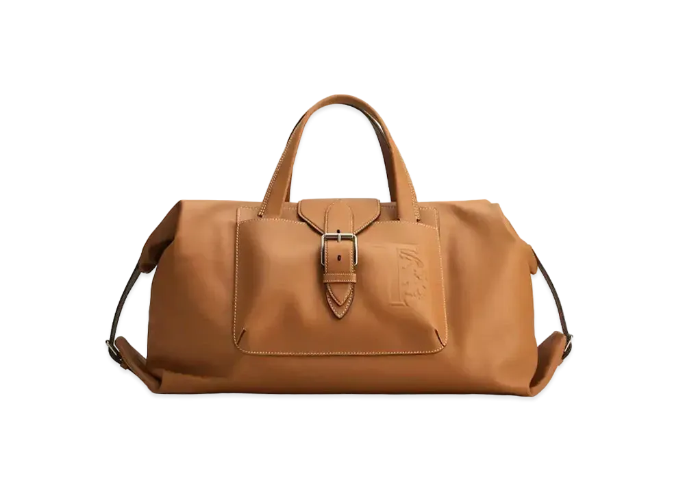 TOD'S Leather Duffel Bag Medium "Brown"