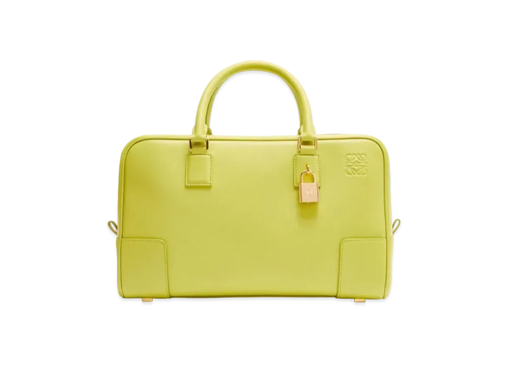 LOEWE Amazona 28 Bag In Nappa Calfskin "Lime Yellow"